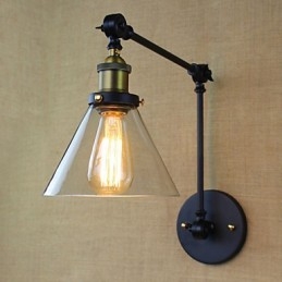 Mediterranean Village Retro Pastoral Glas Dekorativ Væg Sconce Tøjbutik Restaurant Kaffe