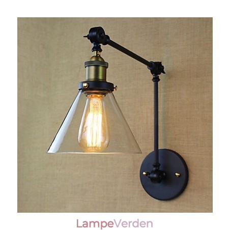 Mediterranean Village Retro Pastoral Glas Dekorativ Væg Sconce Tøjbutik Restaurant Kaffe