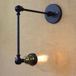 Mediterranean Village Retro Pastoral Glas Dekorativ Væg Sconce Tøjbutik Restaurant Kaffe