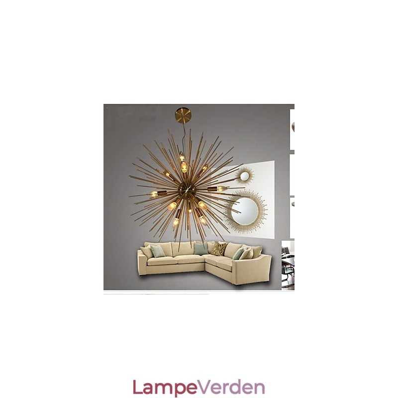 Retro Imitation Copper Creative line 12 Lysekrone