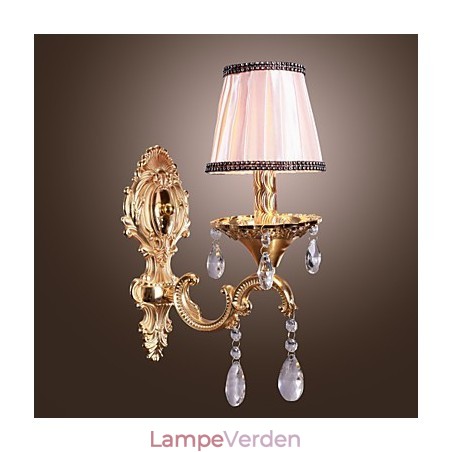 Elegant krystal væglampe i pink Elegant krystal væglampe i pink