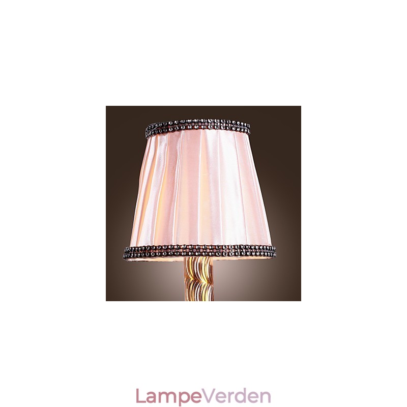 Elegant krystal væglampe i pink