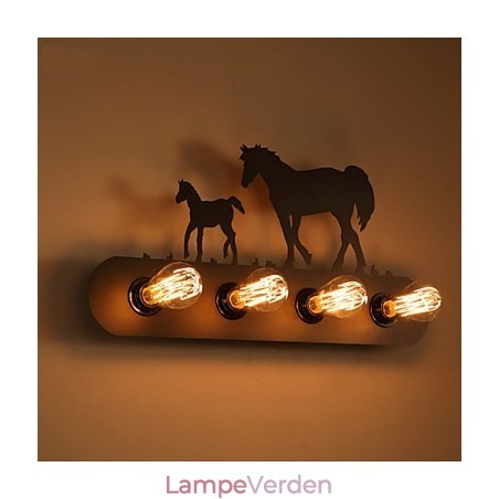 American Village Pastoral LOFT Style Soveværelse Gangjern Retro Wild Horse Væglamper Gratis forsendelse American Village Pastoral LOFT Style Soveværelse Gangjern Retro Wild Horse Væglamper Gratis forsendelse