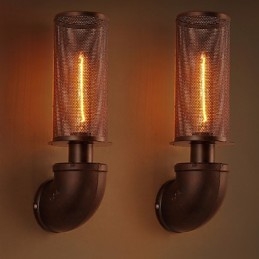Gendan ældgamle måder Smedejern Loft Creative Wall Lamp Lights