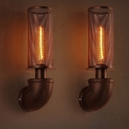 Gendan ældgamle måder Smedejern Loft Creative Wall Lamp Lights
