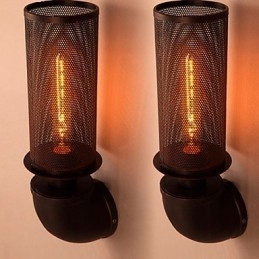 Gendan ældgamle måder Smedejern Loft Creative Wall Lamp Lights