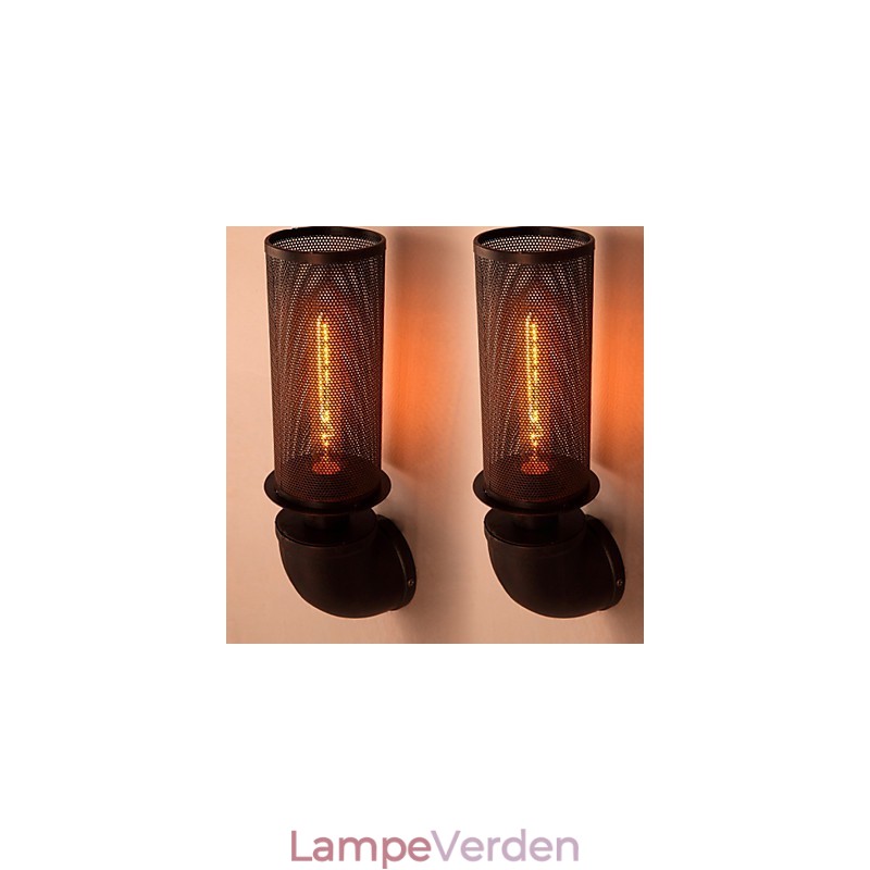 Gendan ældgamle måder Smedejern Loft Creative Wall Lamp Lights