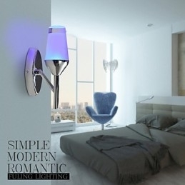 Væglamper Moderne moderne metal vinglaslampe