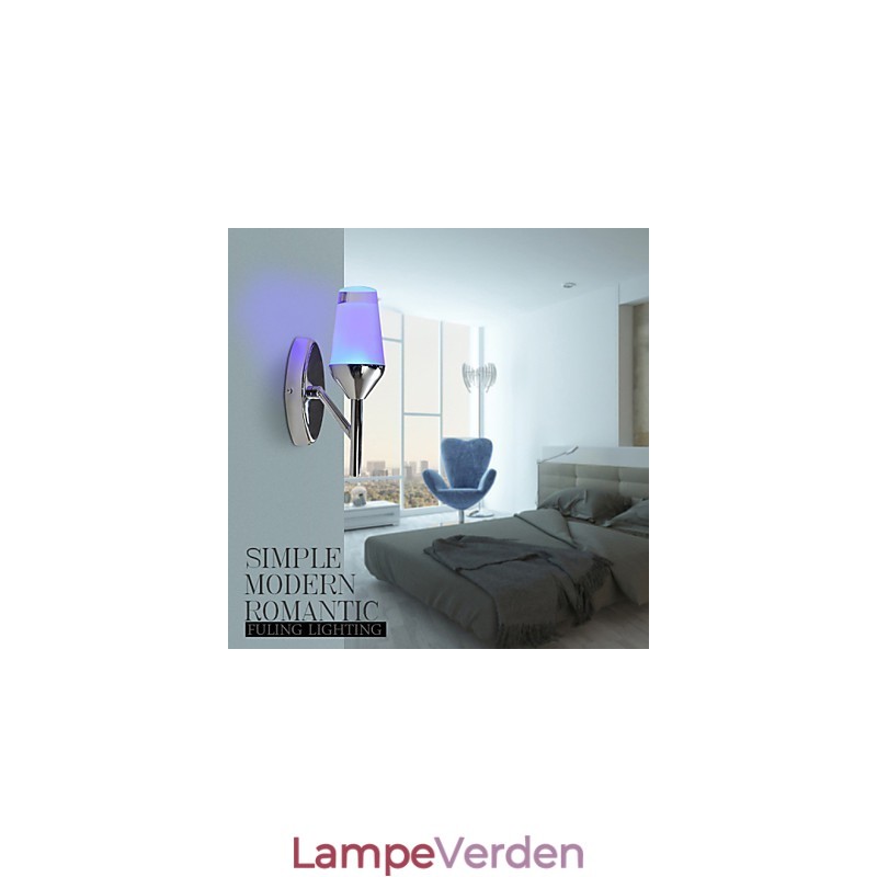 Væglamper Moderne moderne metal vinglaslampe