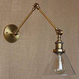 Industriel stil Retro Vintage Stores Soveværelse Moderne kirkesal dekoreret bronze væg lampet