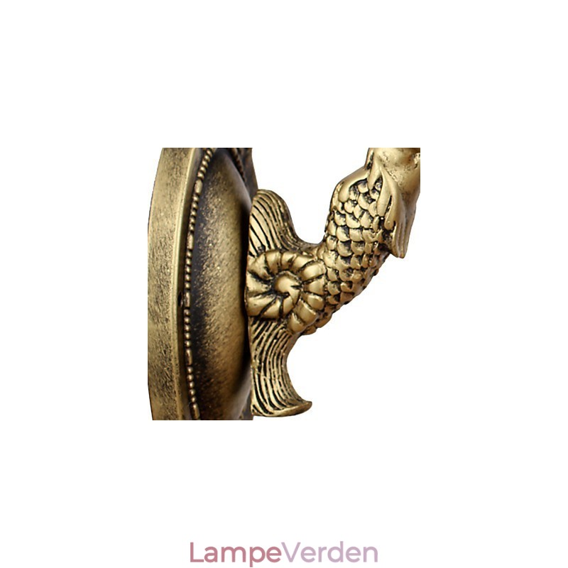 Europæisk kontrakteret landdistrikterne kreative smedejerns væglampe glas lys