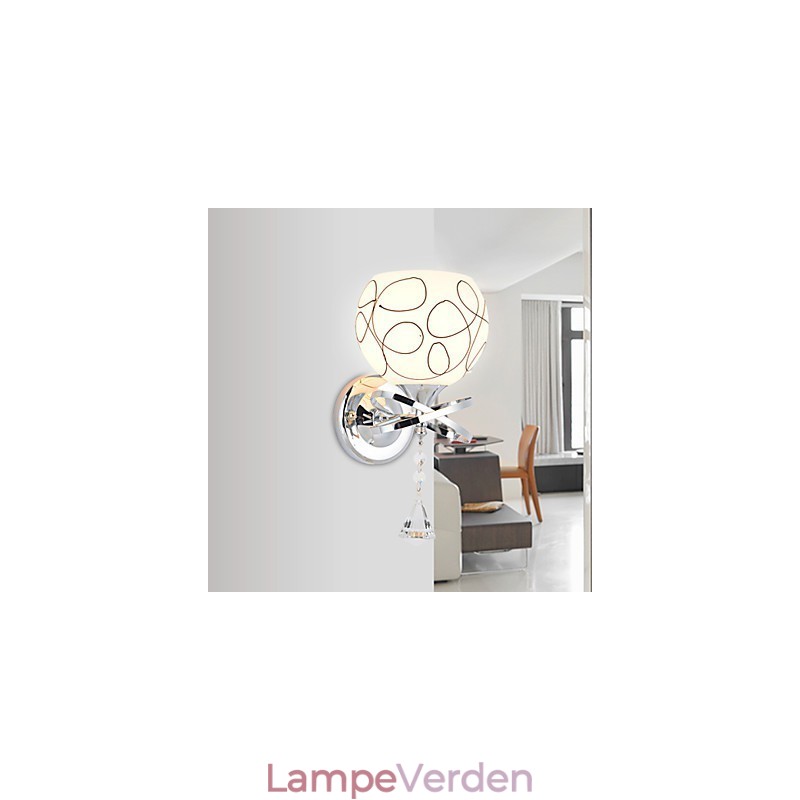 Kreativt moderne og kontraheret kreativt krystalvæglampelys
