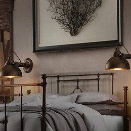 Loft Smedejern Pot Creative Vintage Væglampe Lights
