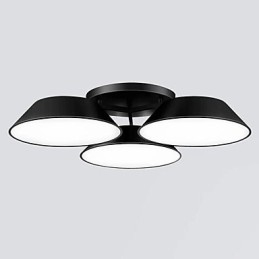 Flush Mount 3 lys Metal Akryl Simple Modern