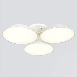Flush Mount 3 lys Metal Akryl Simple Modern