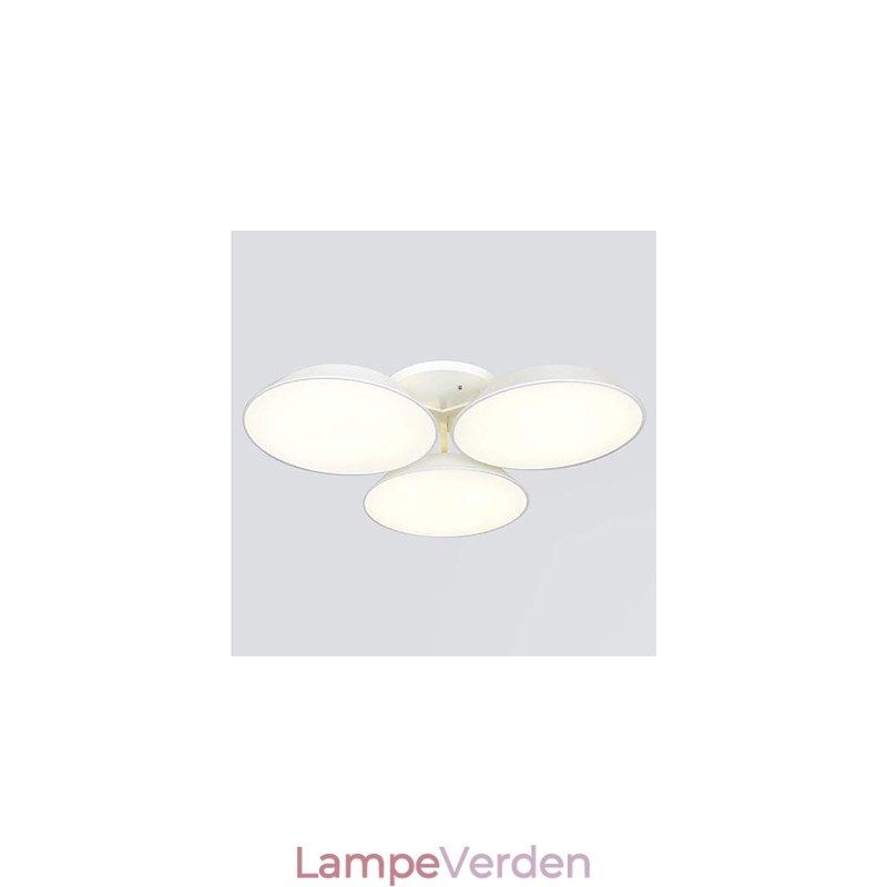 Flush Mount 3 lys Metal Akryl Simple Modern