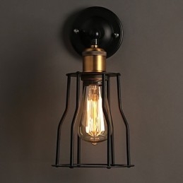 Creative The Head Of A Bed Titanium Metal Væglampe Light