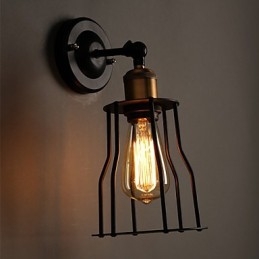 Creative The Head Of A Bed Titanium Metal Væglampe Light