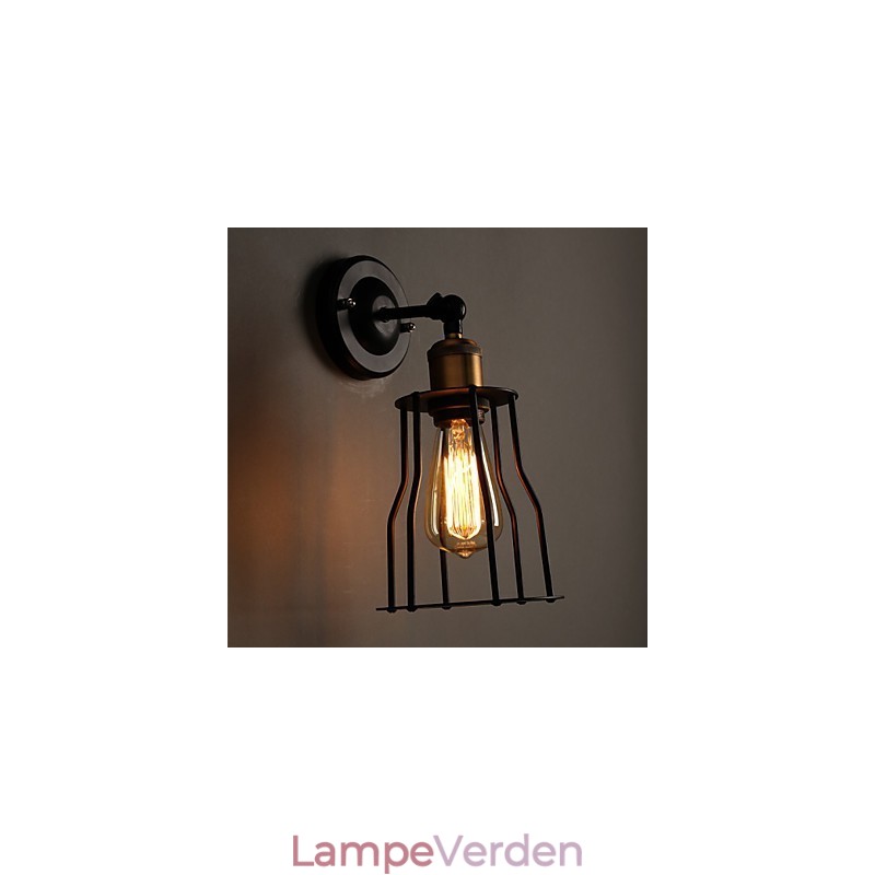 Creative The Head Of A Bed Titanium Metal Væglampe Light