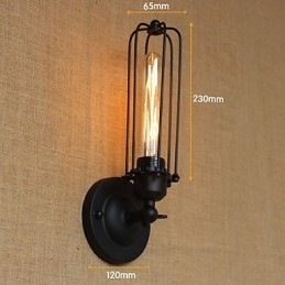 Retro Minimalistisk Industriel Sengebord Gang Trapper Balkon Dekorativ Væglampe