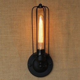 Retro Minimalistisk Industriel Sengebord Gang Trapper Balkon Dekorativ Væglampe