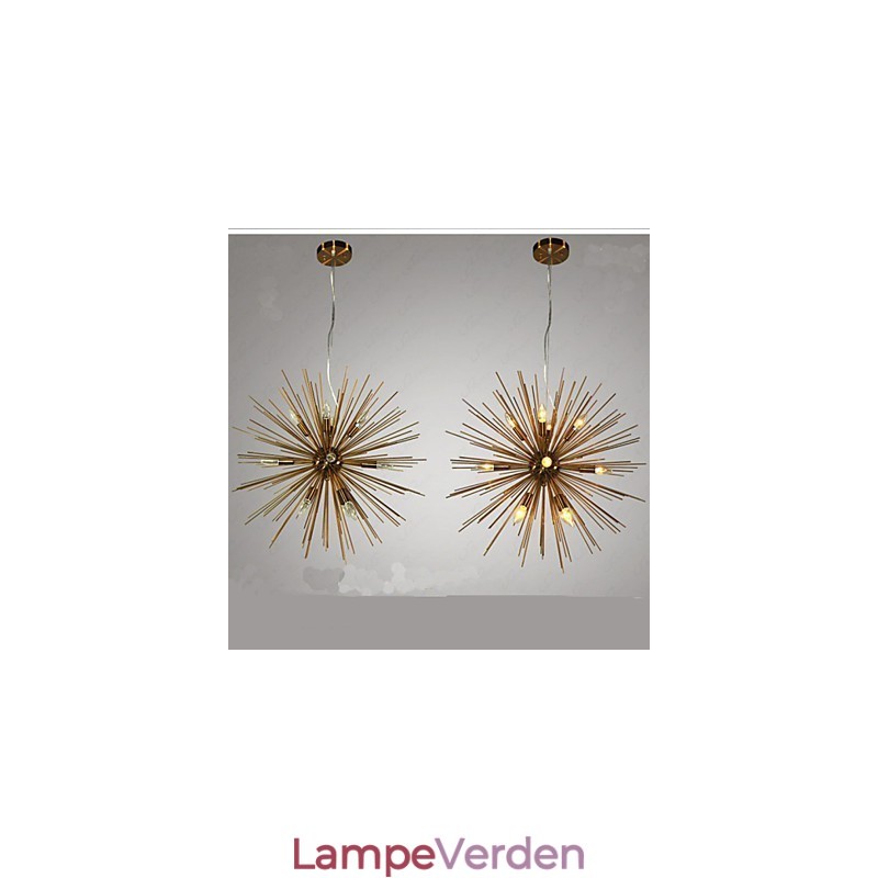 Retro Imitation Copper Creative line 12 Lysekrone