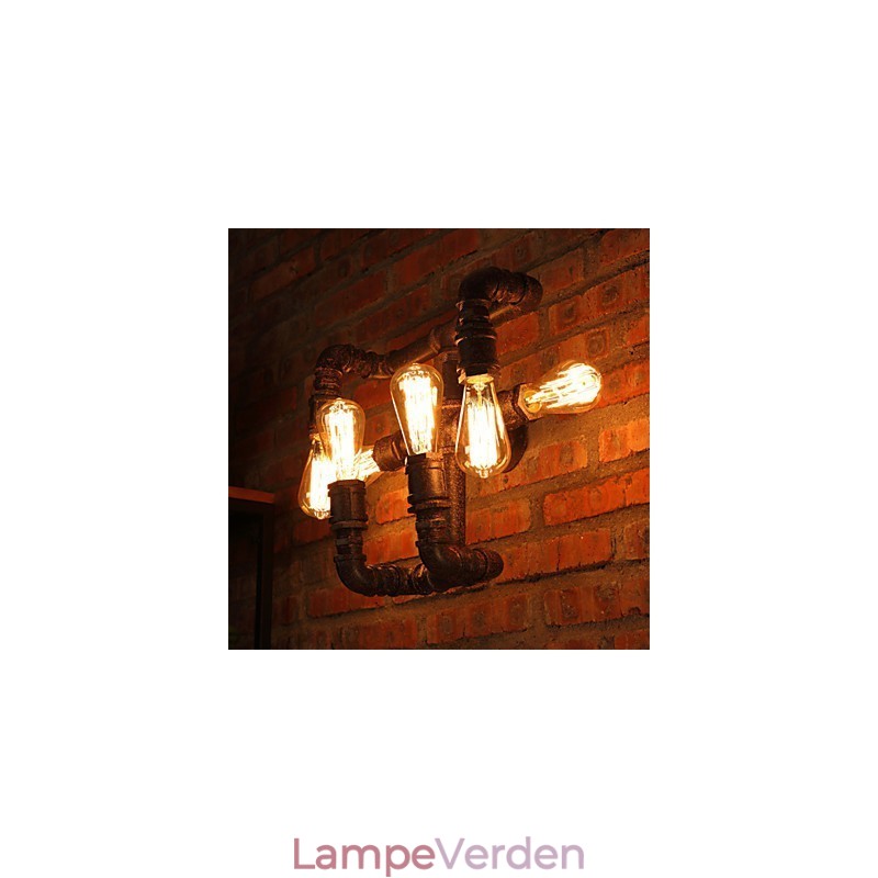 Retro Bar Iron Wall Sconces Mini Style Rustik Lodge Metal