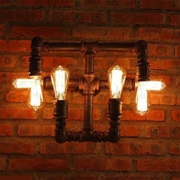 Retro Bar Iron Wall Sconces Mini Style Rustik Lodge Metal