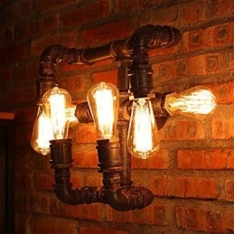 Retro Bar Iron Wall Sconces Mini Style Rustik Lodge Metal