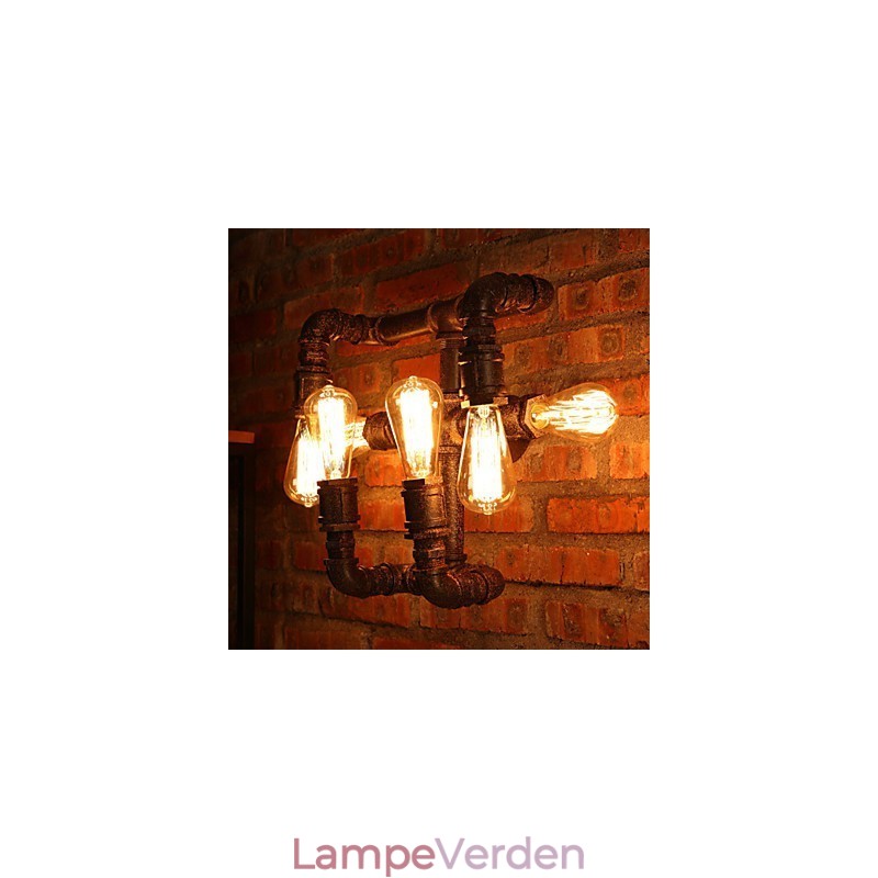 Retro Bar Iron Wall Sconces Mini Style Rustik Lodge Metal