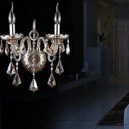 Krystal Væglamper Stearinlys Væglamper Læsevæglamper Moderne moderne metal