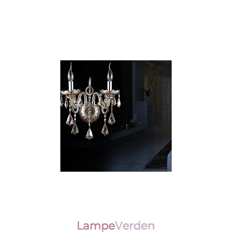 Krystal Væglamper Stearinlys Væglamper Læsevæglamper Moderne moderne metal
