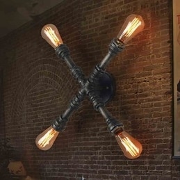 Væglamper Mini Style Rustik Lodge Metal