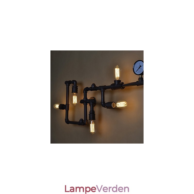 Wall Sconces 5 Light Water Pipe Iron Mini Style Industrial Style Country Metal