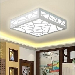 Moderne moderne traditionel klassisk træ-bambus flush Mount