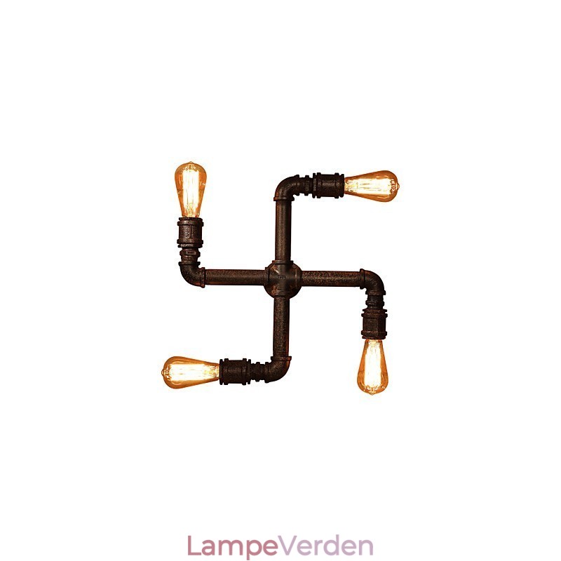 Retro Bar Iron Wall Sconces Mini Style Rustik Lodge Metal
