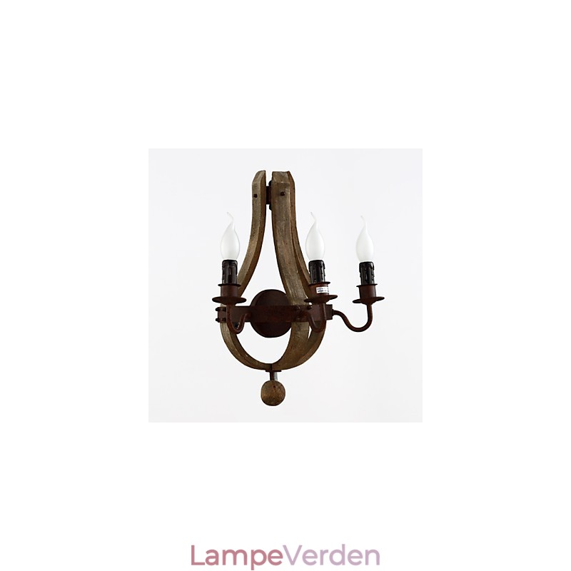 Vintage amerikansk rustik trævæg vintønde lampe Liviing og soveværelse lampe