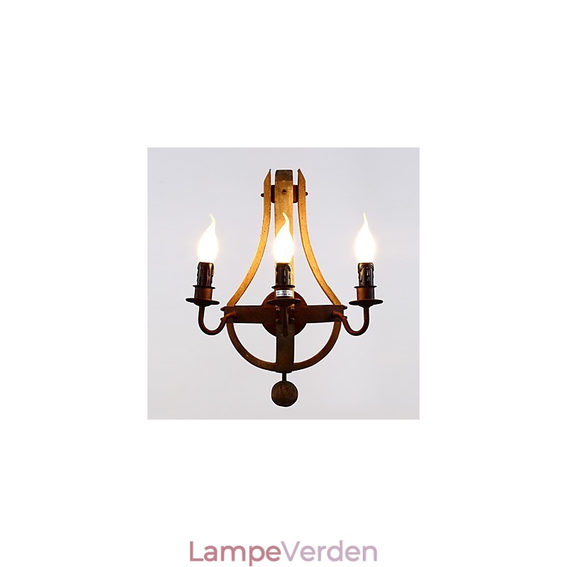 Vintage amerikansk rustik trævæg vintønde lampe Liviing og soveværelse lampe