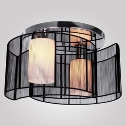 Loftslampe Moderne Design 2 Lys Sort