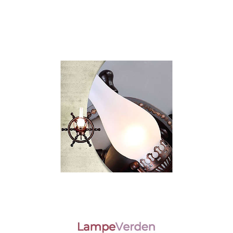 Væglampe One Light og Glas