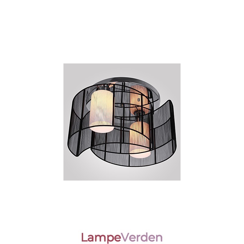 Loftslampe Moderne Design 2 Lys Sort