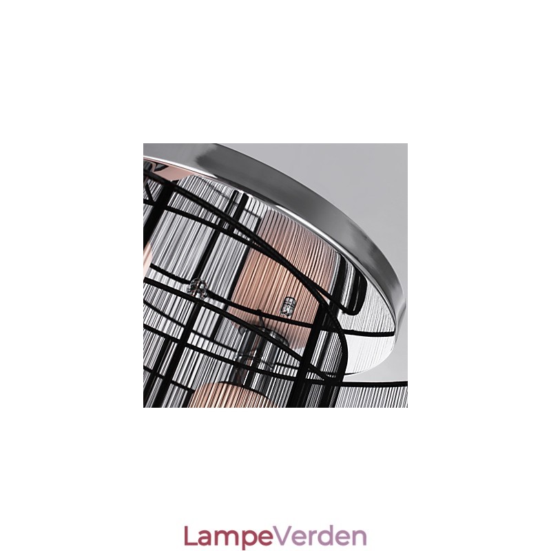 Loftslampe Moderne Design 2 Lys Sort