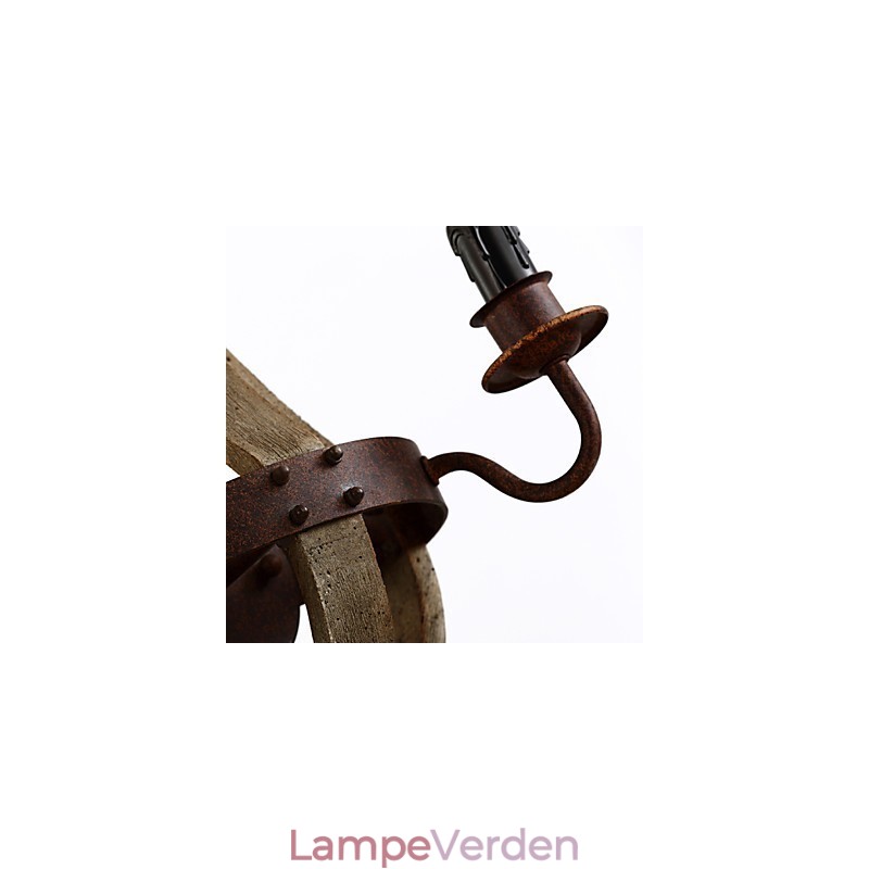 Mini Style Væglamper Rustik Lodge Træ Bambus