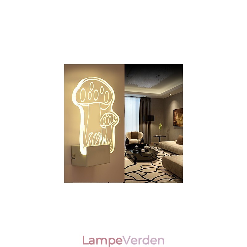 Akryl Væglampe PVC Lampe Lys Moderne Moderne Metal