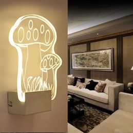 Akryl Væglampe PVC Lampe Lys Moderne Moderne Metal