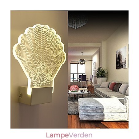 Akryl Væglampe PVC Lampe Lys Moderne Moderne Metal Akryl Væglampe PVC Lampe Lys Moderne Moderne Metal
