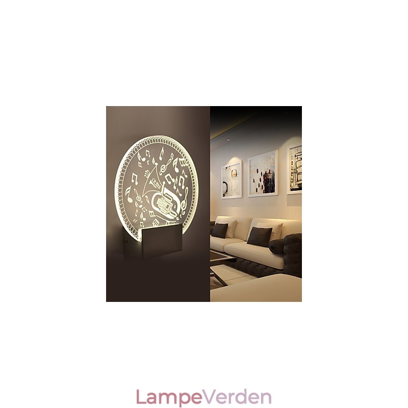 Akryl Væglampe PVC Lampe Lys Moderne Moderne Metal
