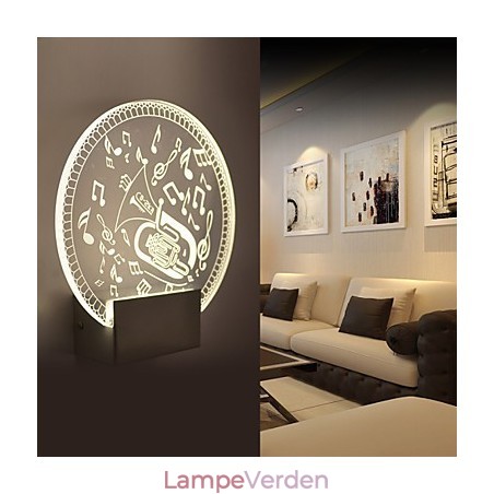 Akryl Væglampe PVC Lampe Lys Moderne Moderne Metal Akryl Væglampe PVC Lampe Lys Moderne Moderne Metal