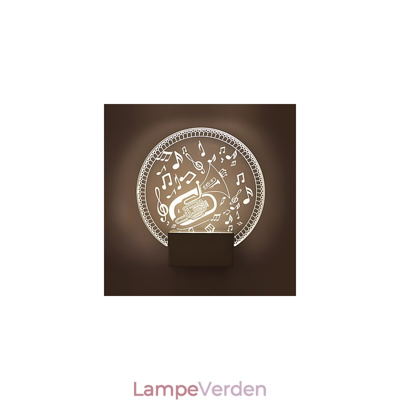 Akryl Væglampe PVC Lampe Lys Moderne Moderne Metal
