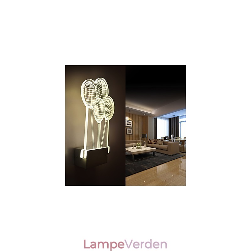 Akryl Væglampe PVC Lampe Lys Moderne Moderne Metal
